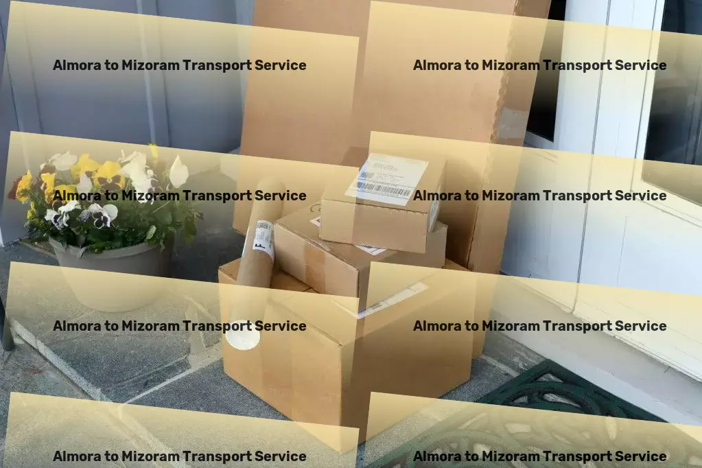 Almora to Mizoram Transport Dedicated parcel services