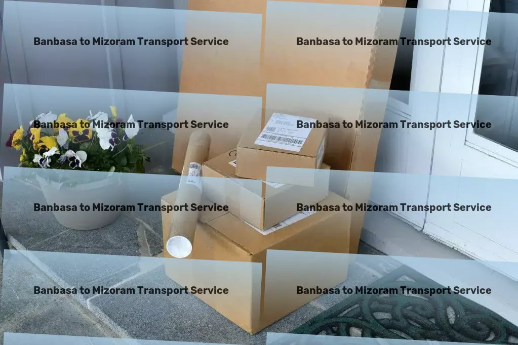 Banbasa to Mizoram Transport Express goods services