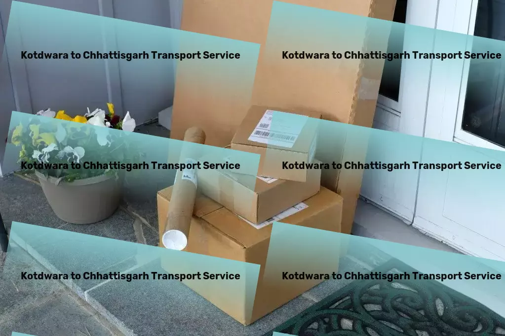 Kotdwara to Chhattisgarh Transport Heavy cargo logistics